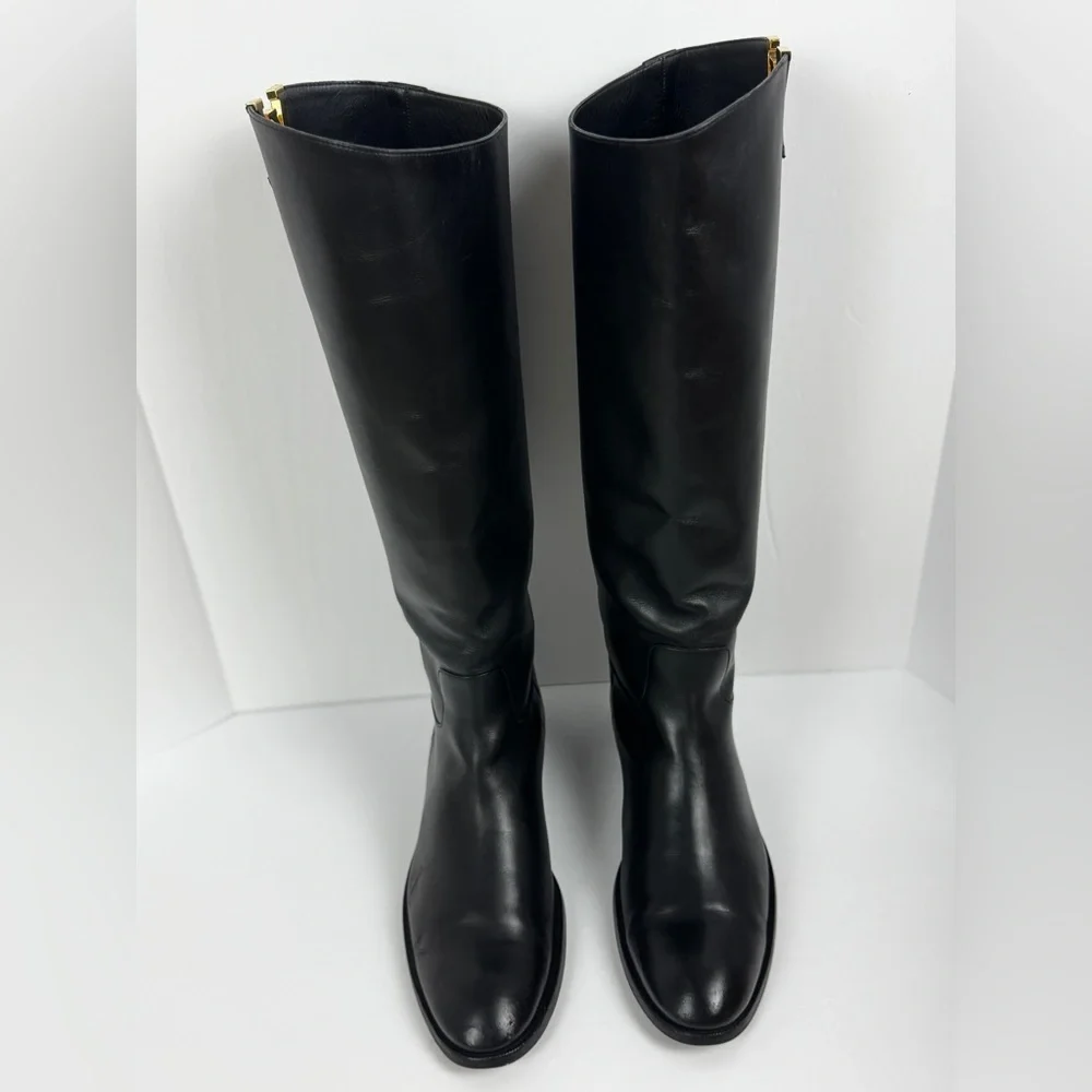 Louis Vuitton Héritage Leather Black Riding Boots Size 40